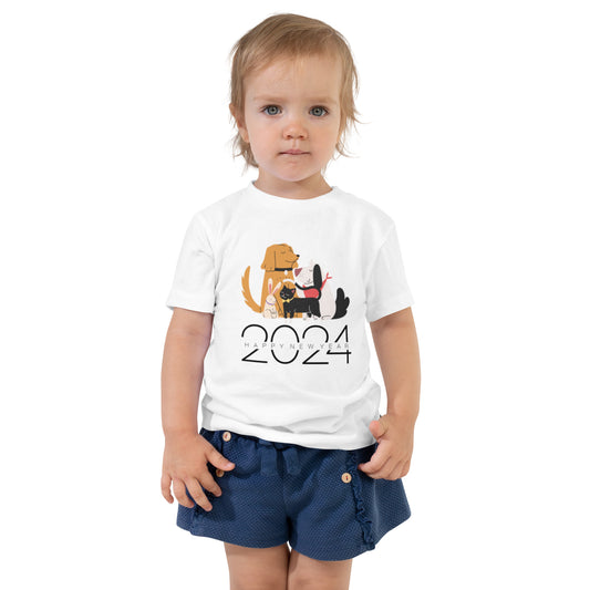 Animal New Year 2024 Toddler Short Sleeve Tee