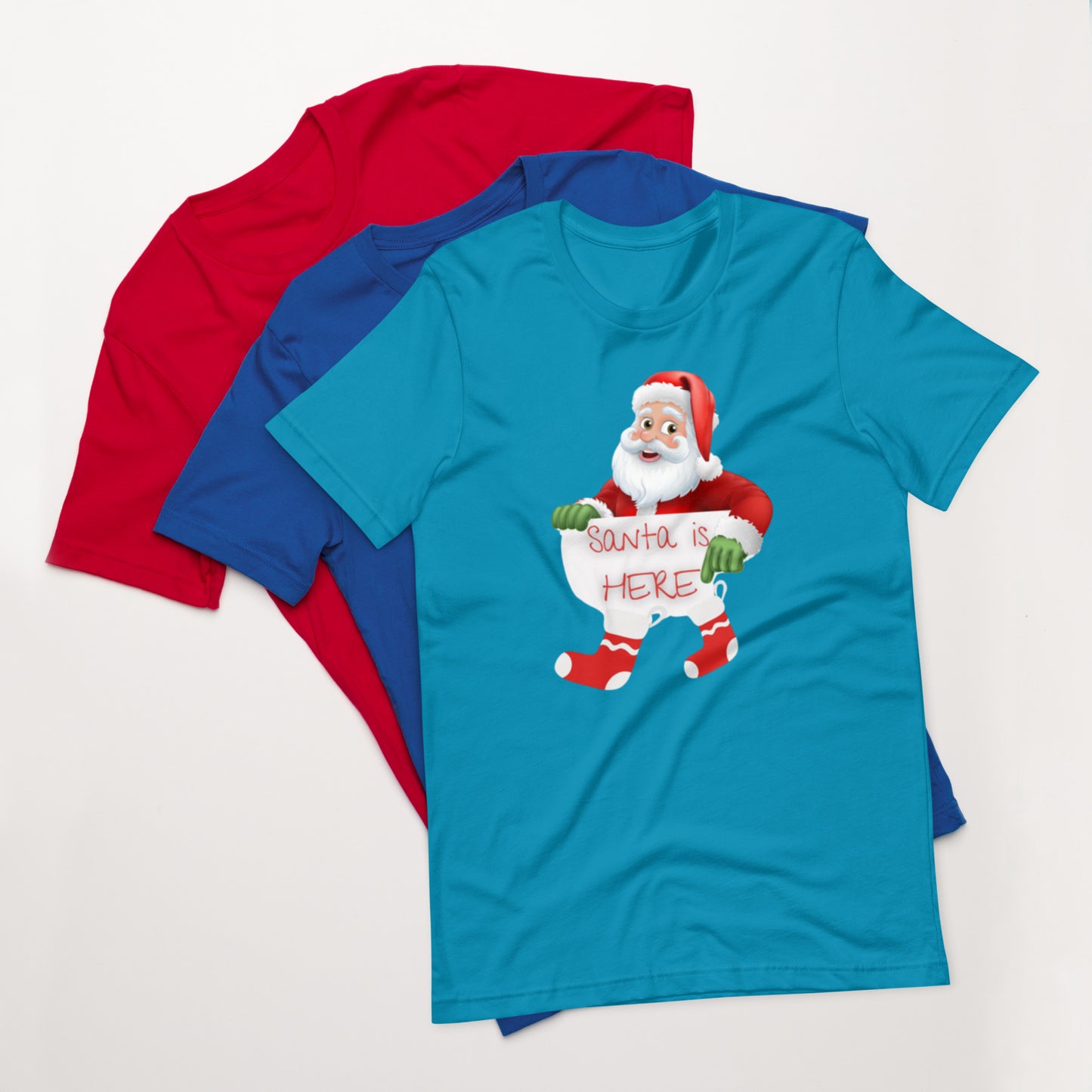 Santa Here Unisex t-shirt