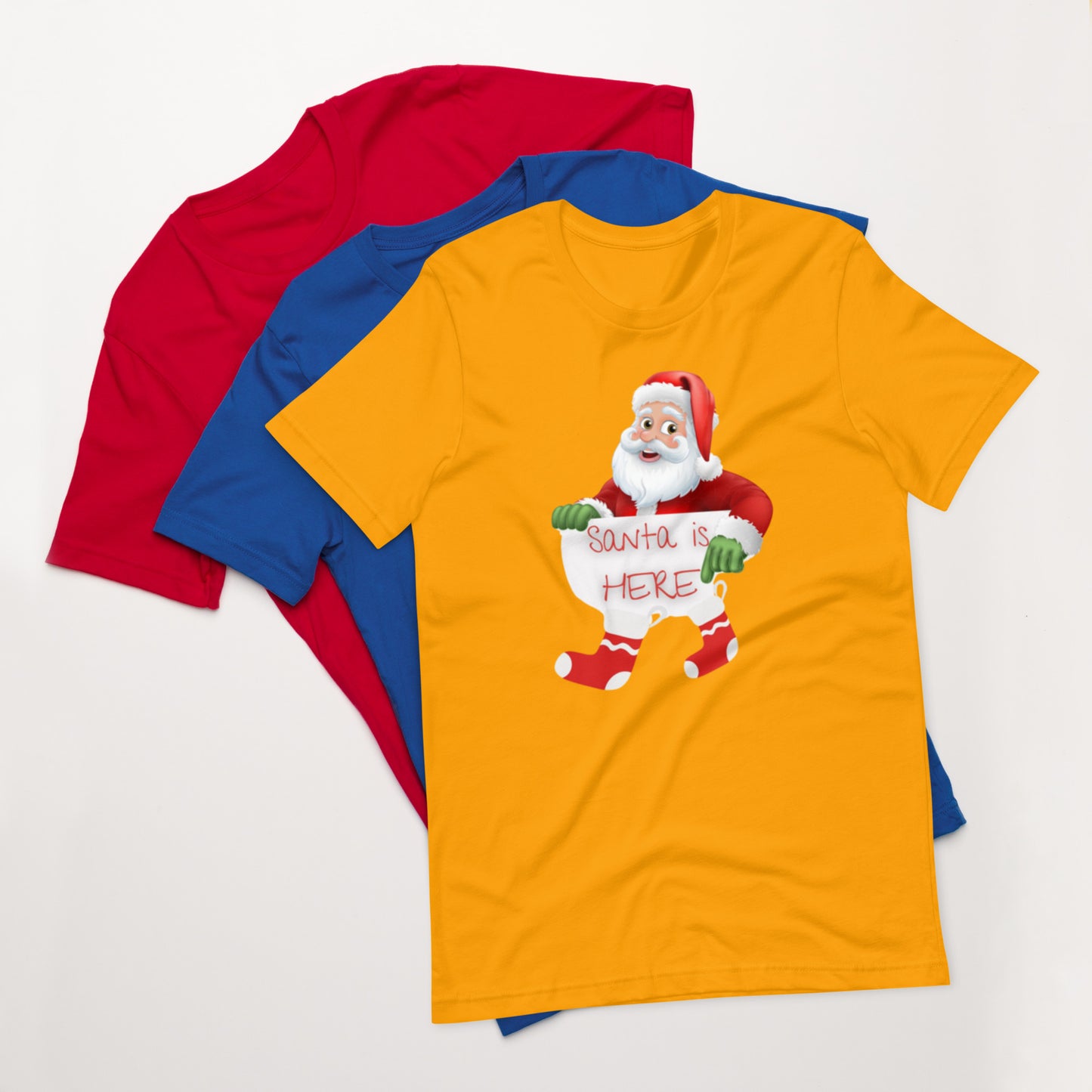 Santa Here Unisex t-shirt