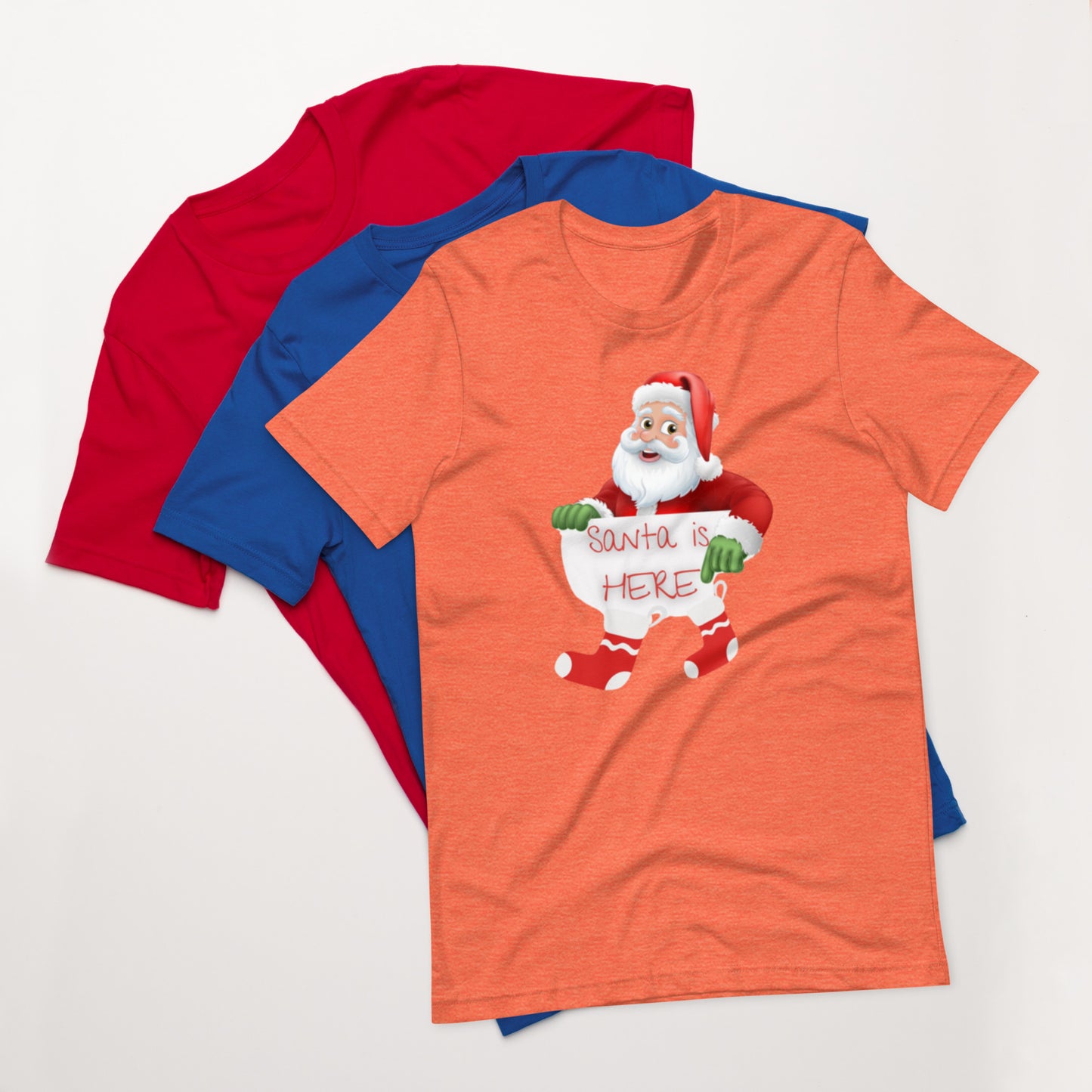 Santa Here Unisex t-shirt
