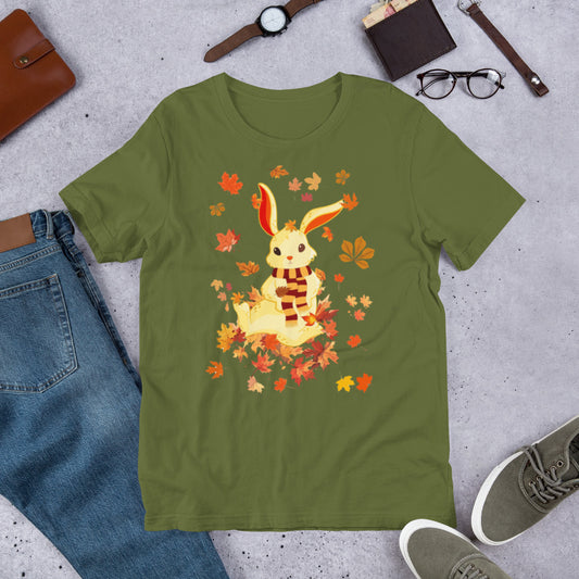 Autumn Bunny Unisex t-shirt