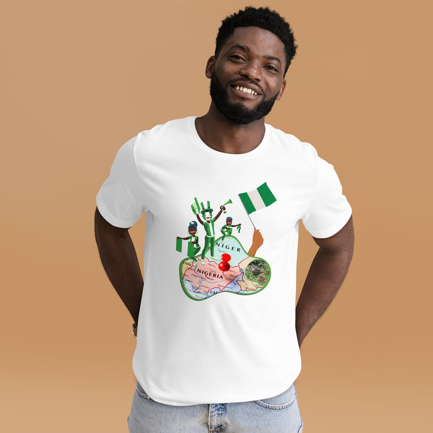 Nigeria Map Unisex t-shirt