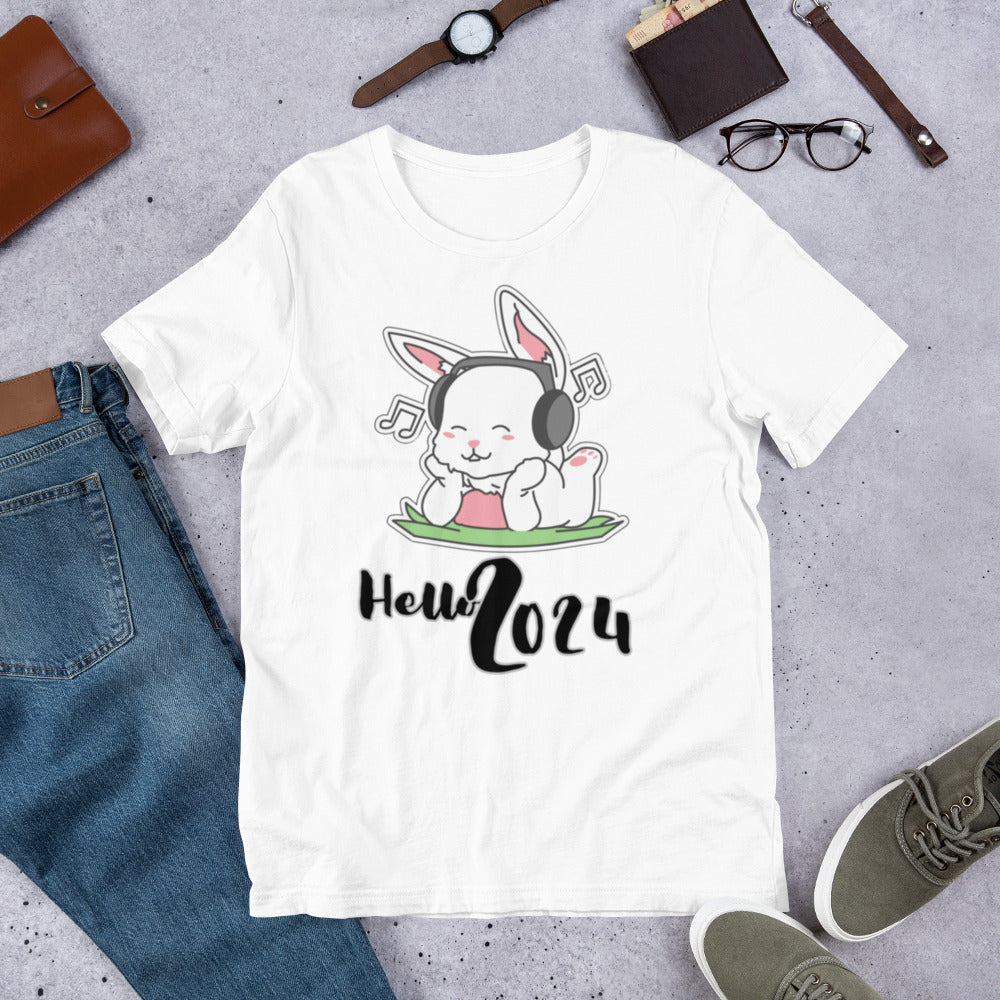 Hello Bunny 2024 Unisex t-shirt