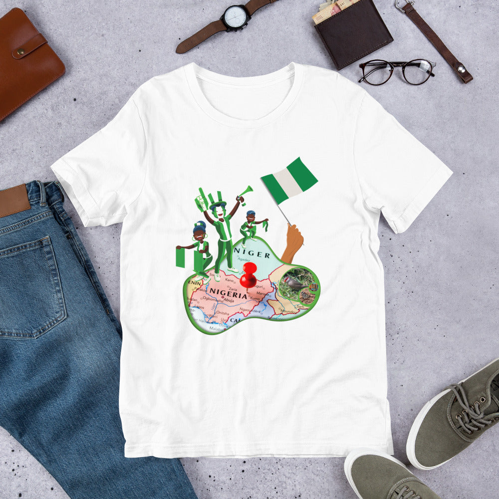 Nigeria Map Unisex t-shirt