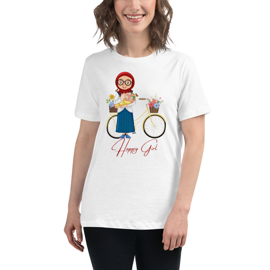 Happy Girl Women's Relaxed T-Shirt