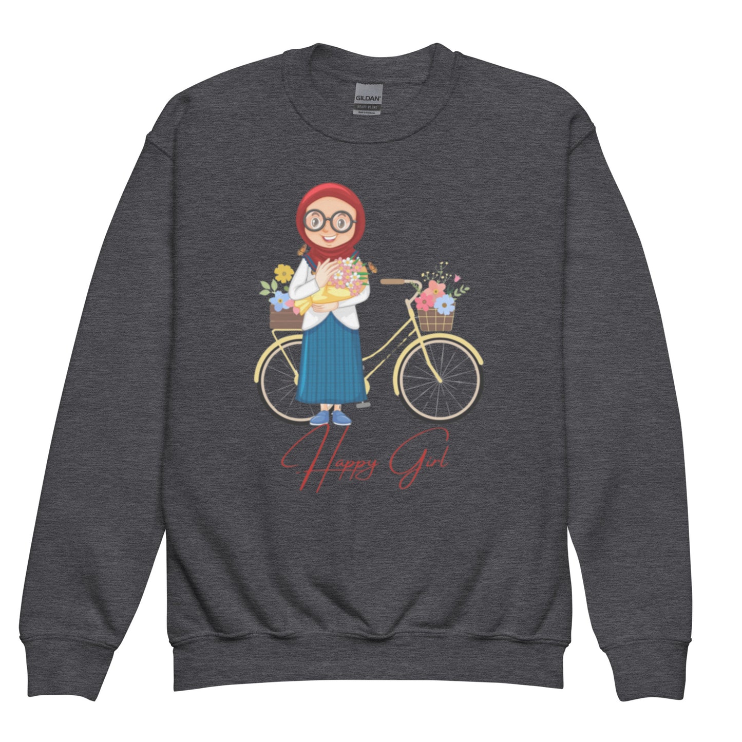 Happy Girl Youth crewneck sweatshirt