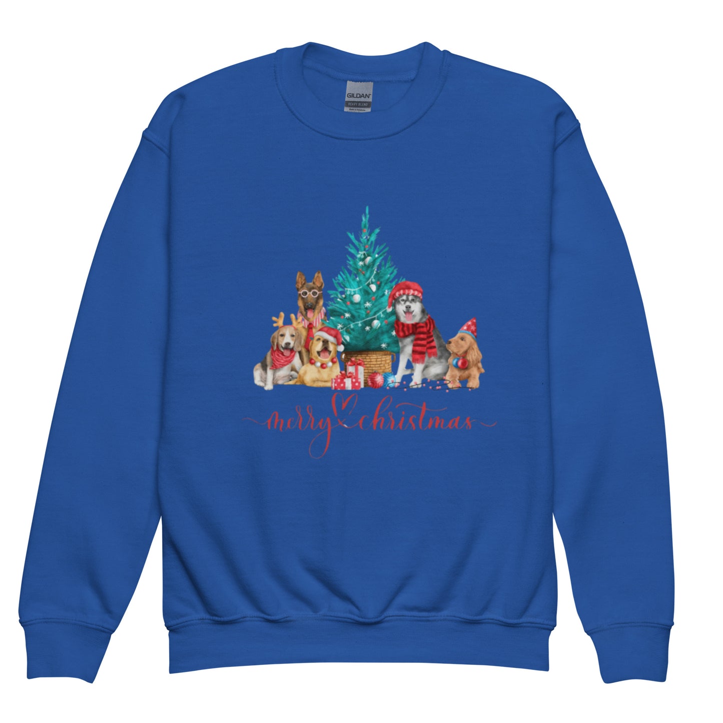 Dog Christmas Youth crewneck sweatshirt