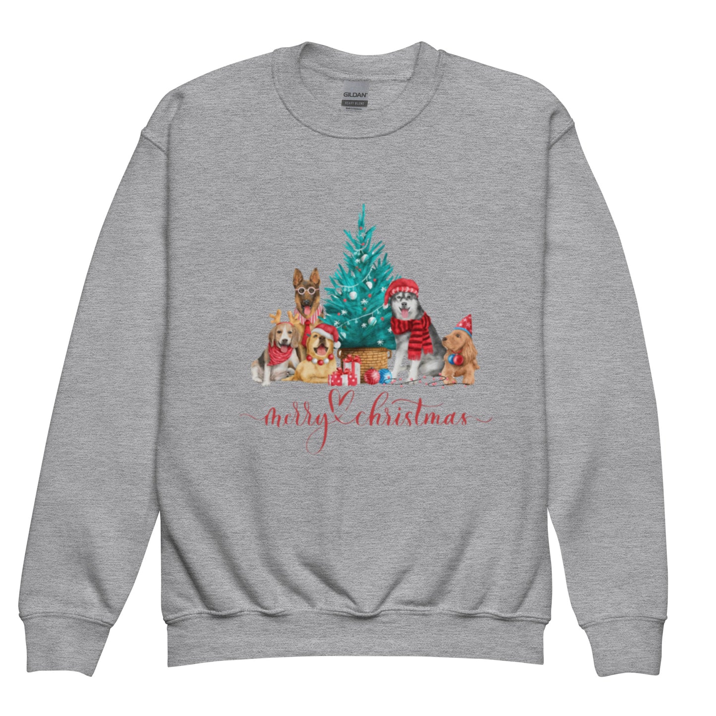 Dog Christmas Youth crewneck sweatshirt