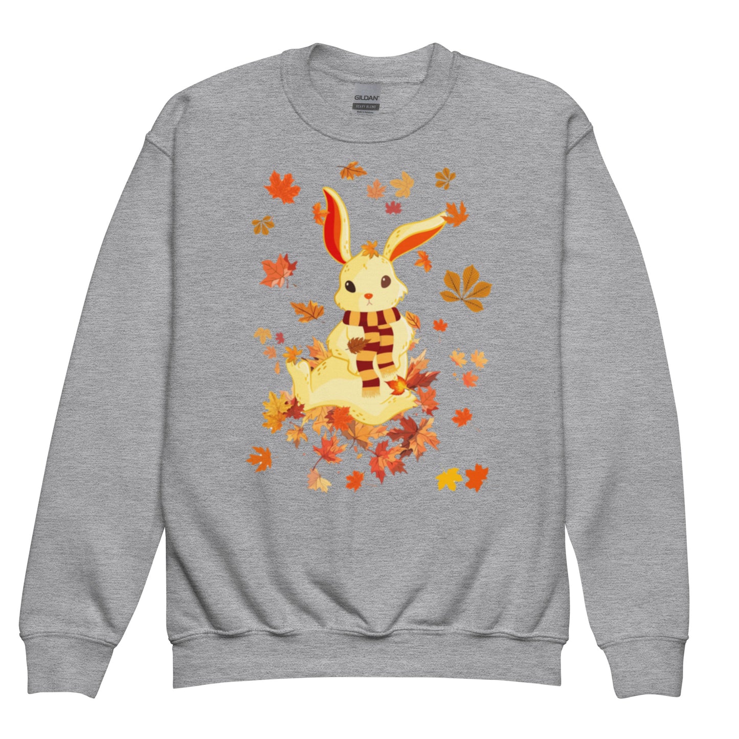 Autumn Bunny Youth crewneck sweatshirt