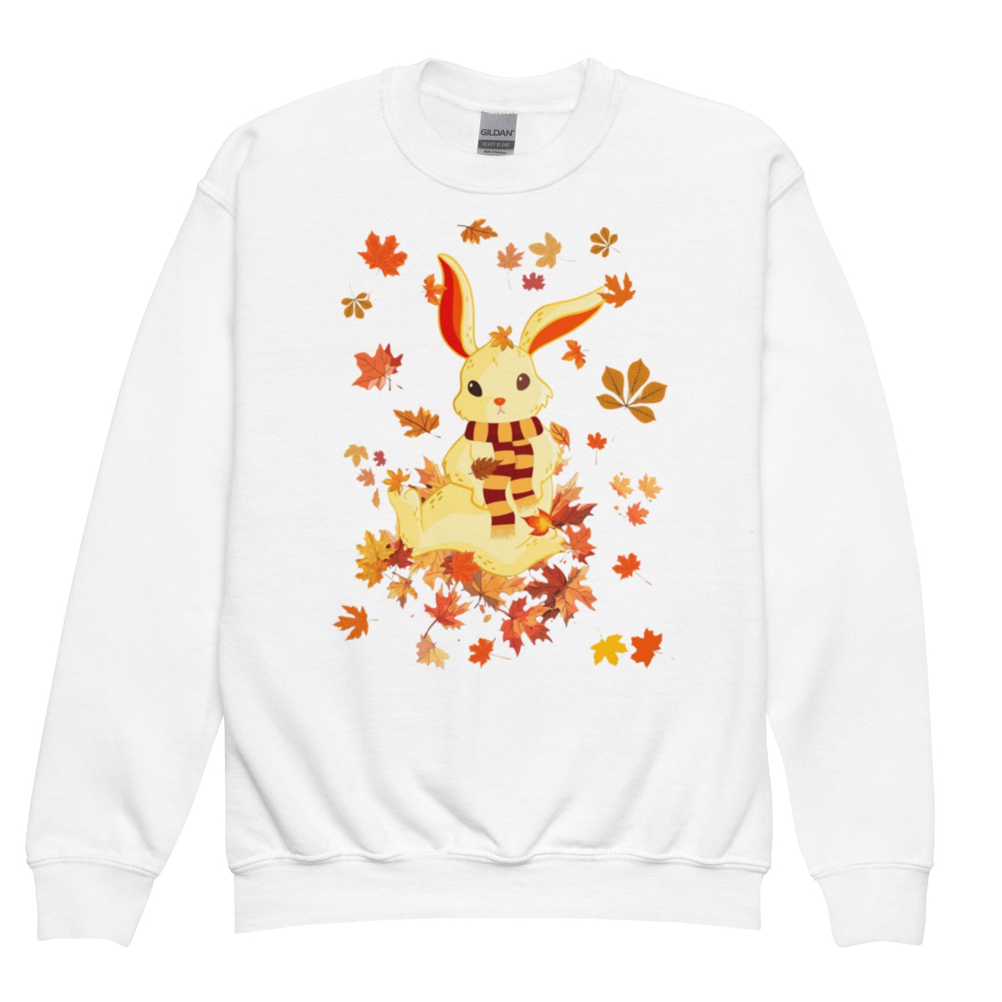Autumn Bunny Youth crewneck sweatshirt