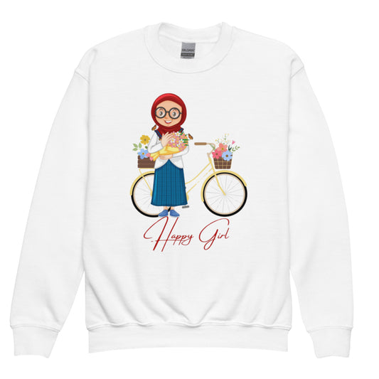 Happy Girl Youth crewneck sweatshirt