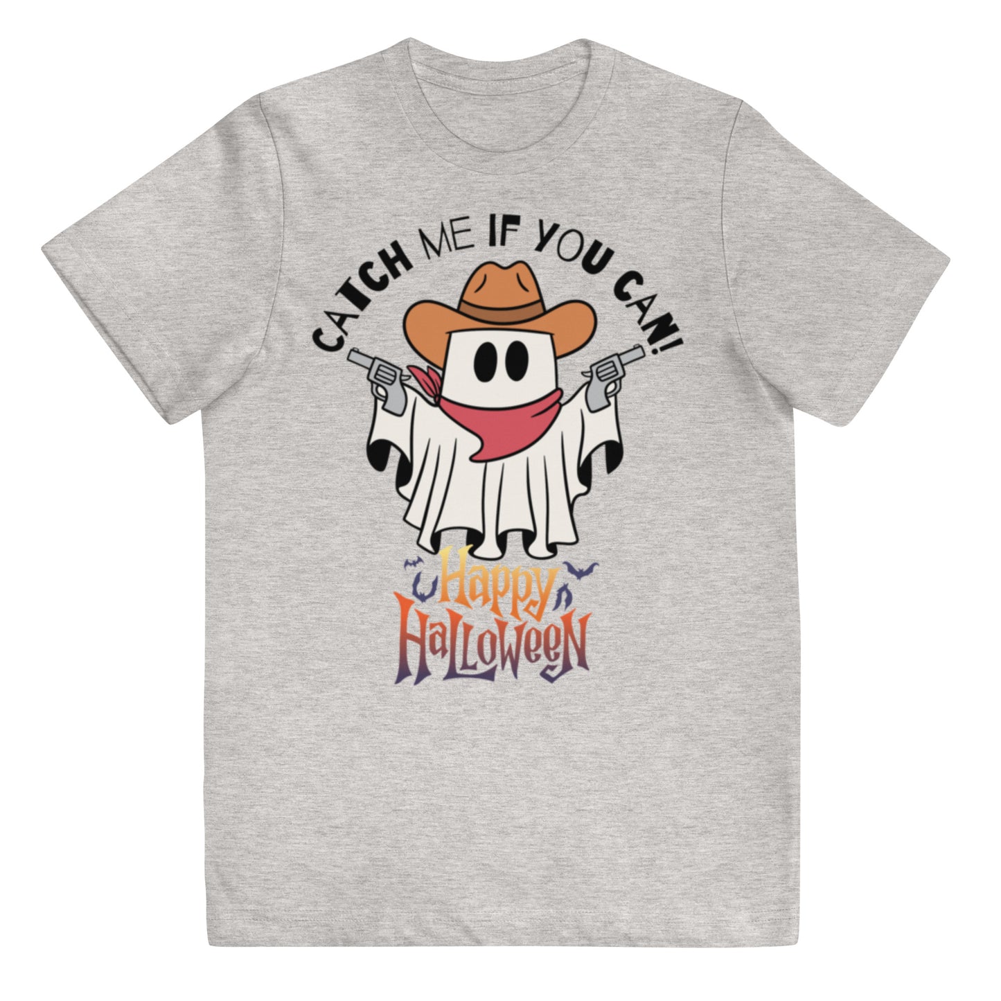 Ghost Halloween Youth jersey t-shirt