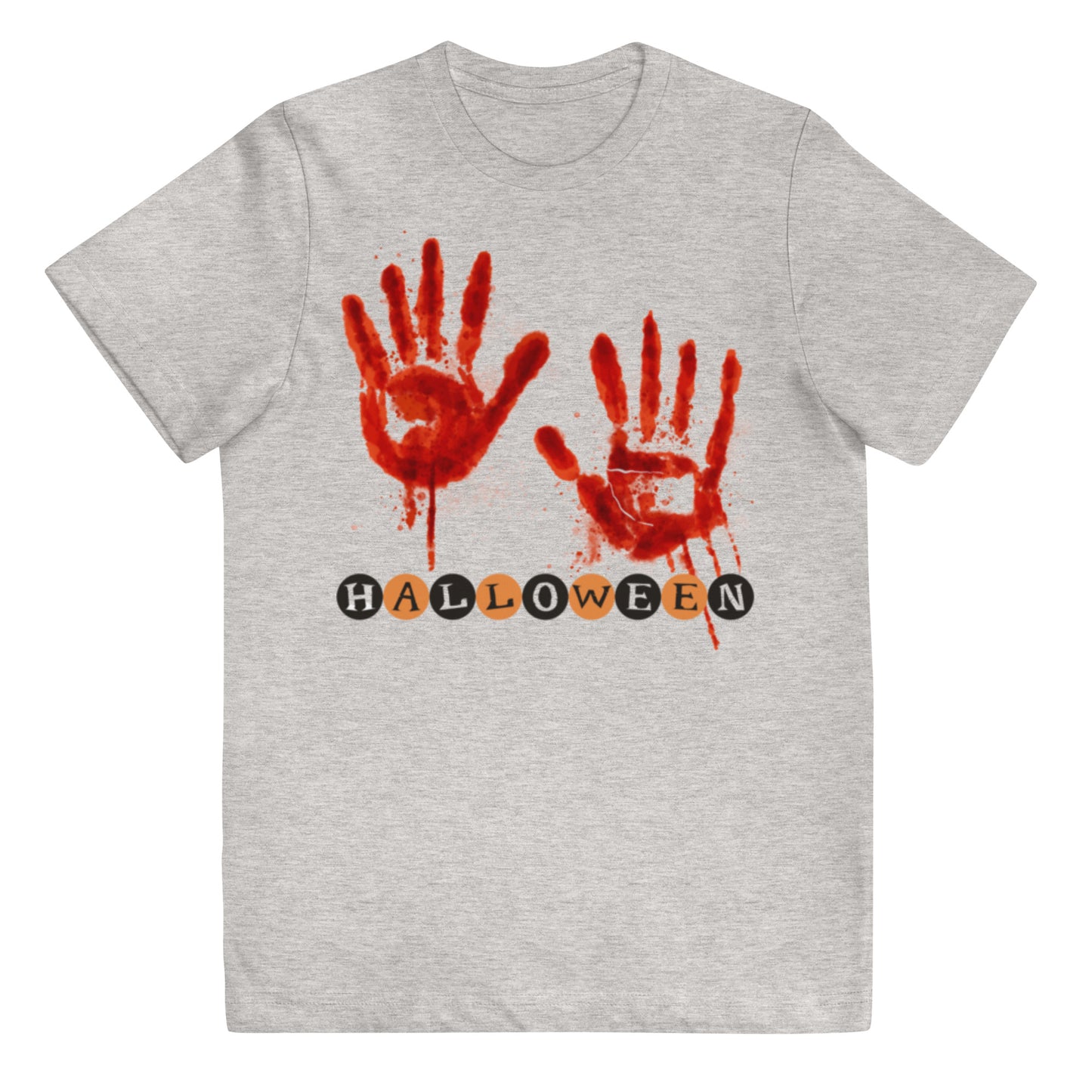 Hand Blood Halloween Youth jersey t-shirt