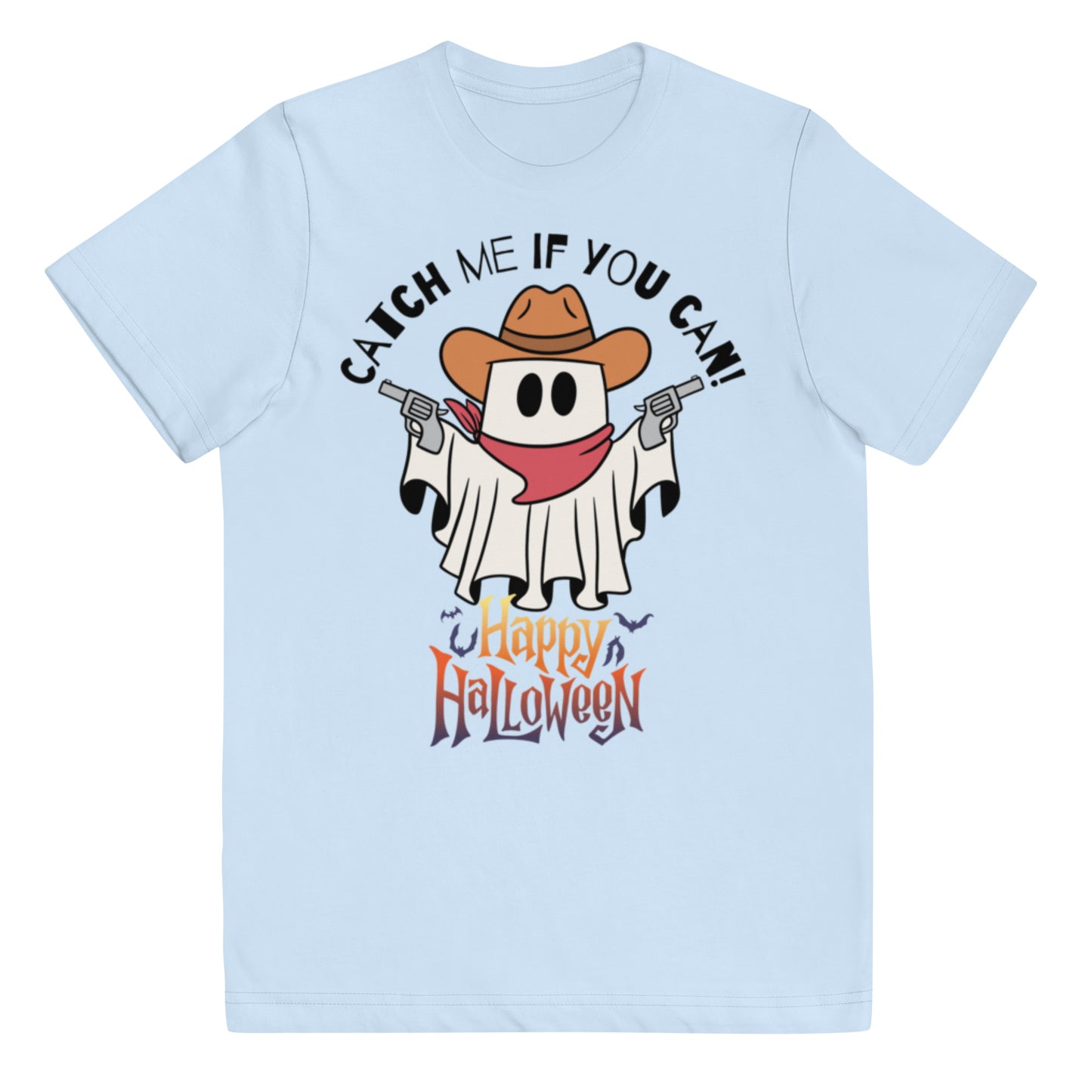 Ghost Halloween Youth jersey t-shirt