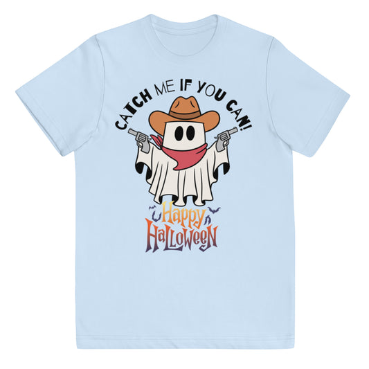 Ghost Halloween Youth jersey t-shirt