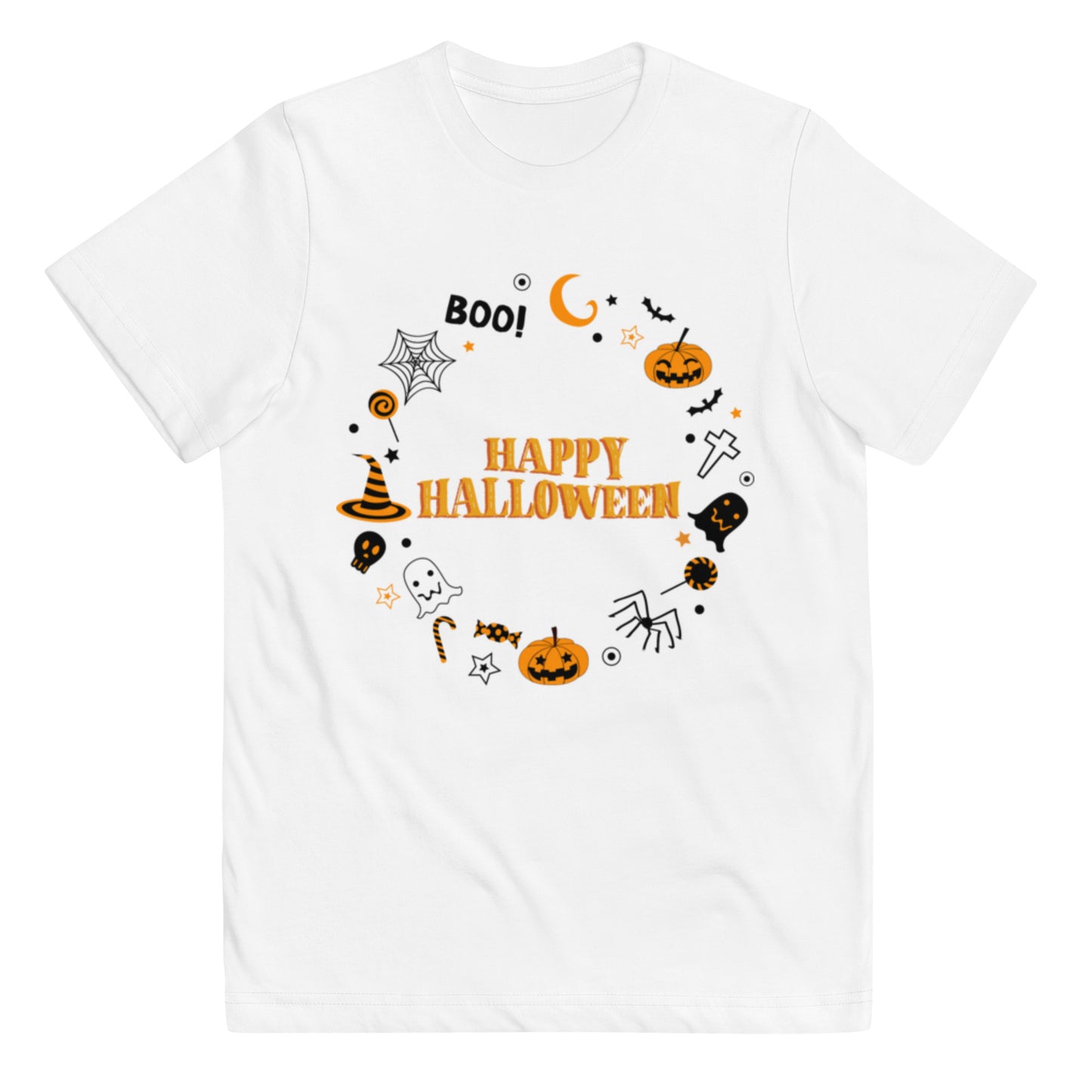 Happy Halloween Youth jersey t-shirt