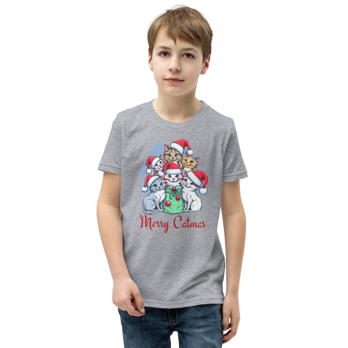 Cat-mas Youth Short Sleeve T-Shirt