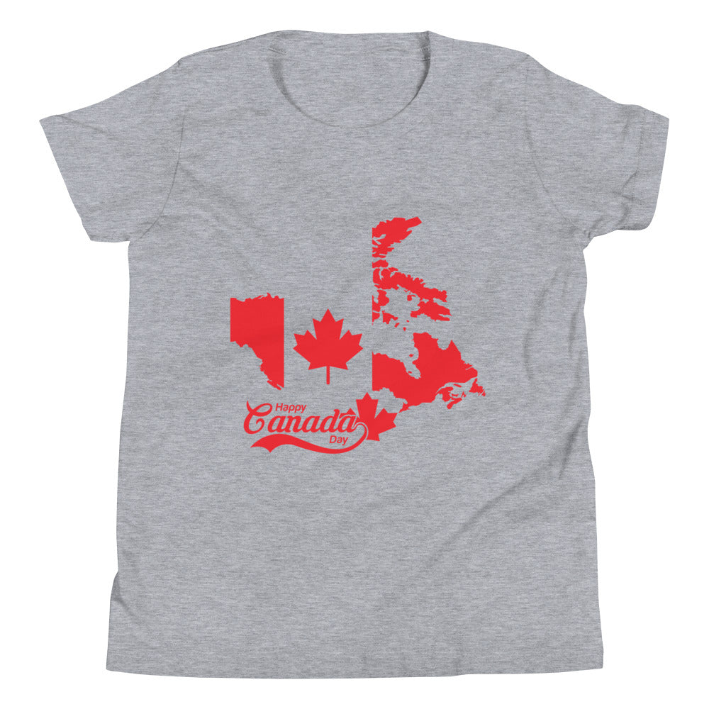Happy Canada Day Youth Short Sleeve T-Shirt