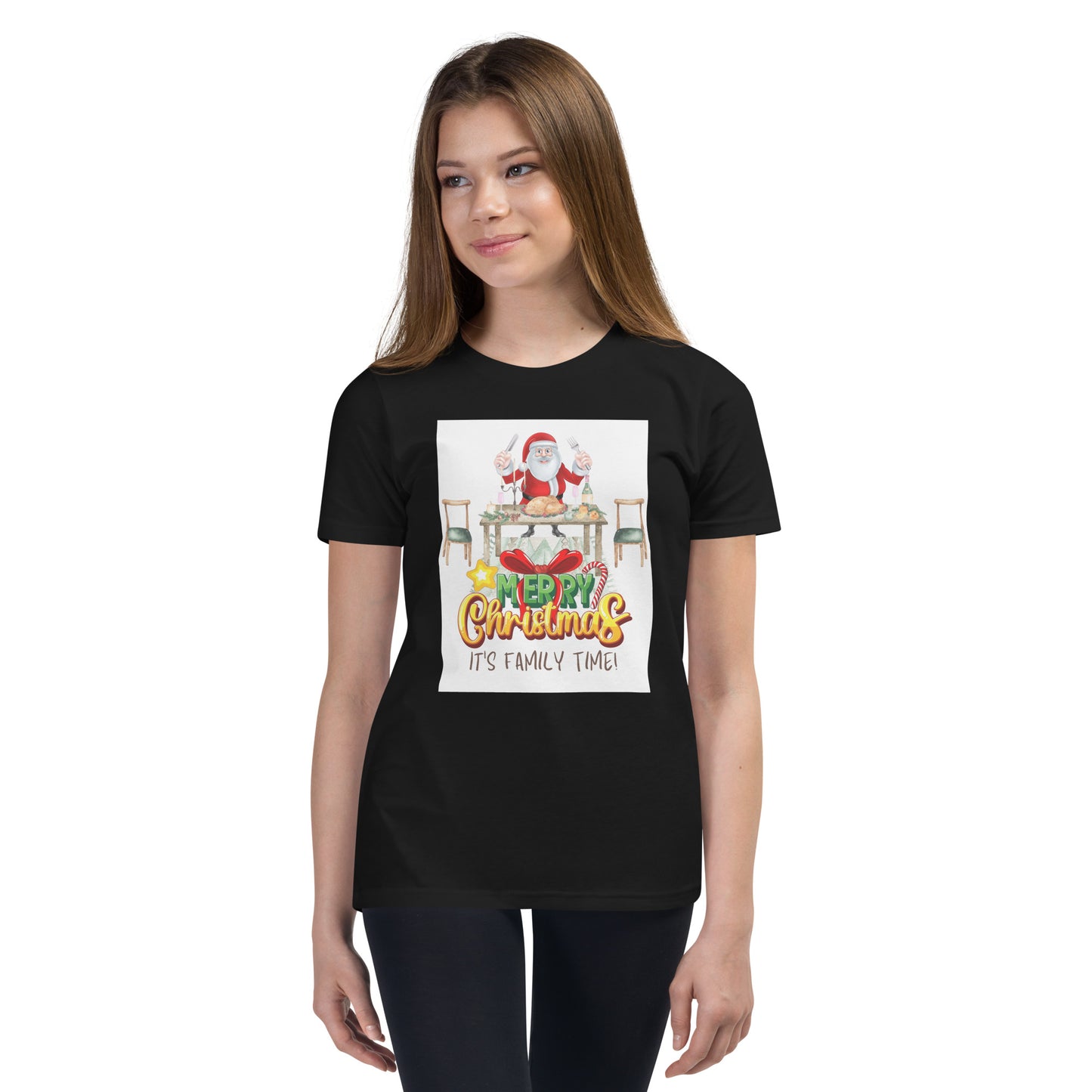 Christmas Family dinner Youth Short Sleeve T-Shirt