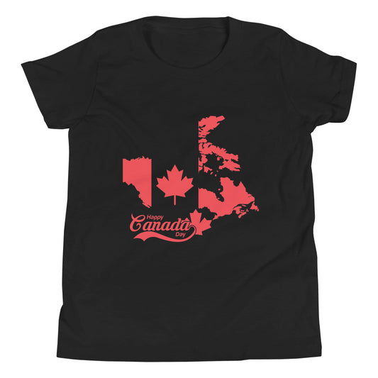 Happy Canada Day Youth Short Sleeve T-Shirt