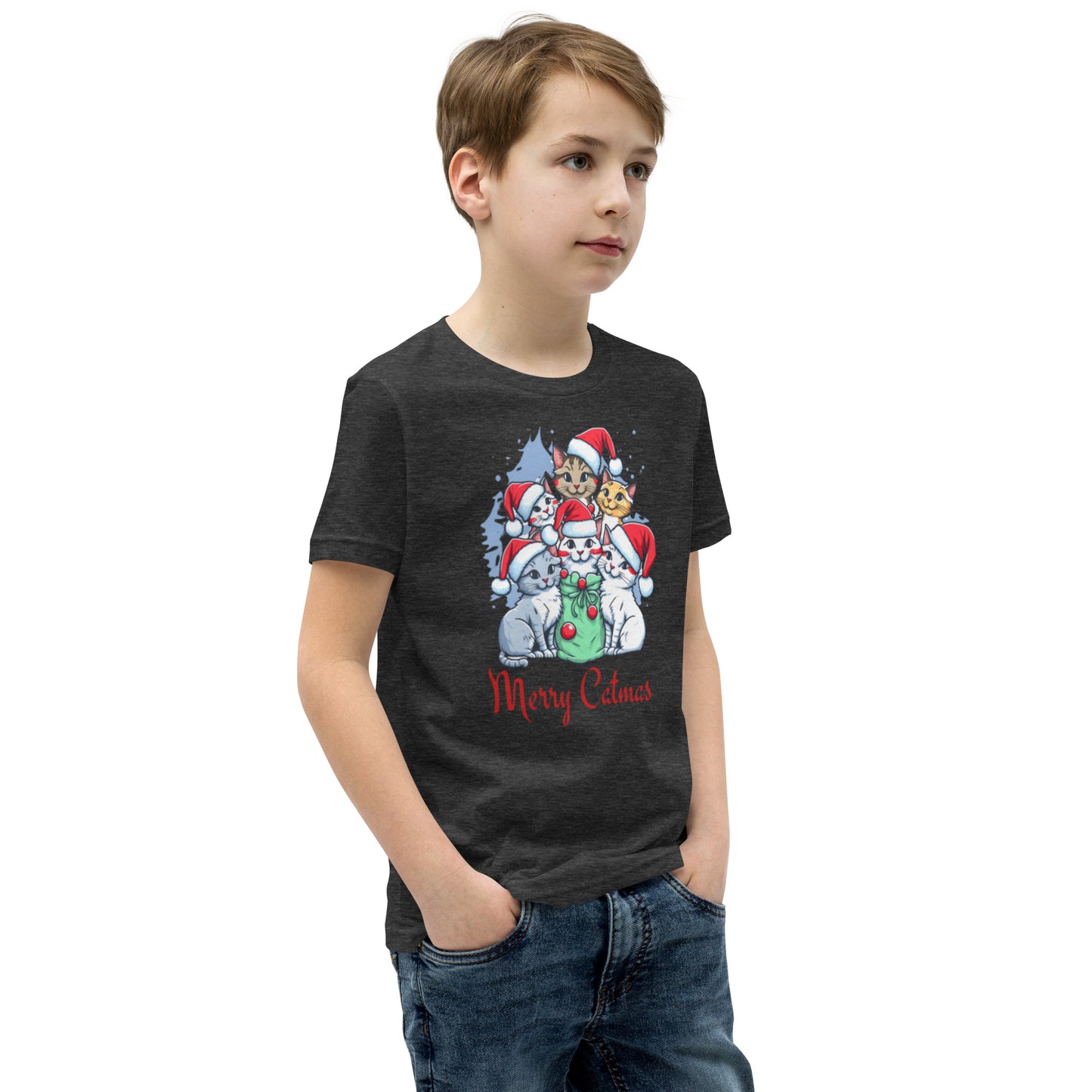 Cat-mas Youth Short Sleeve T-Shirt