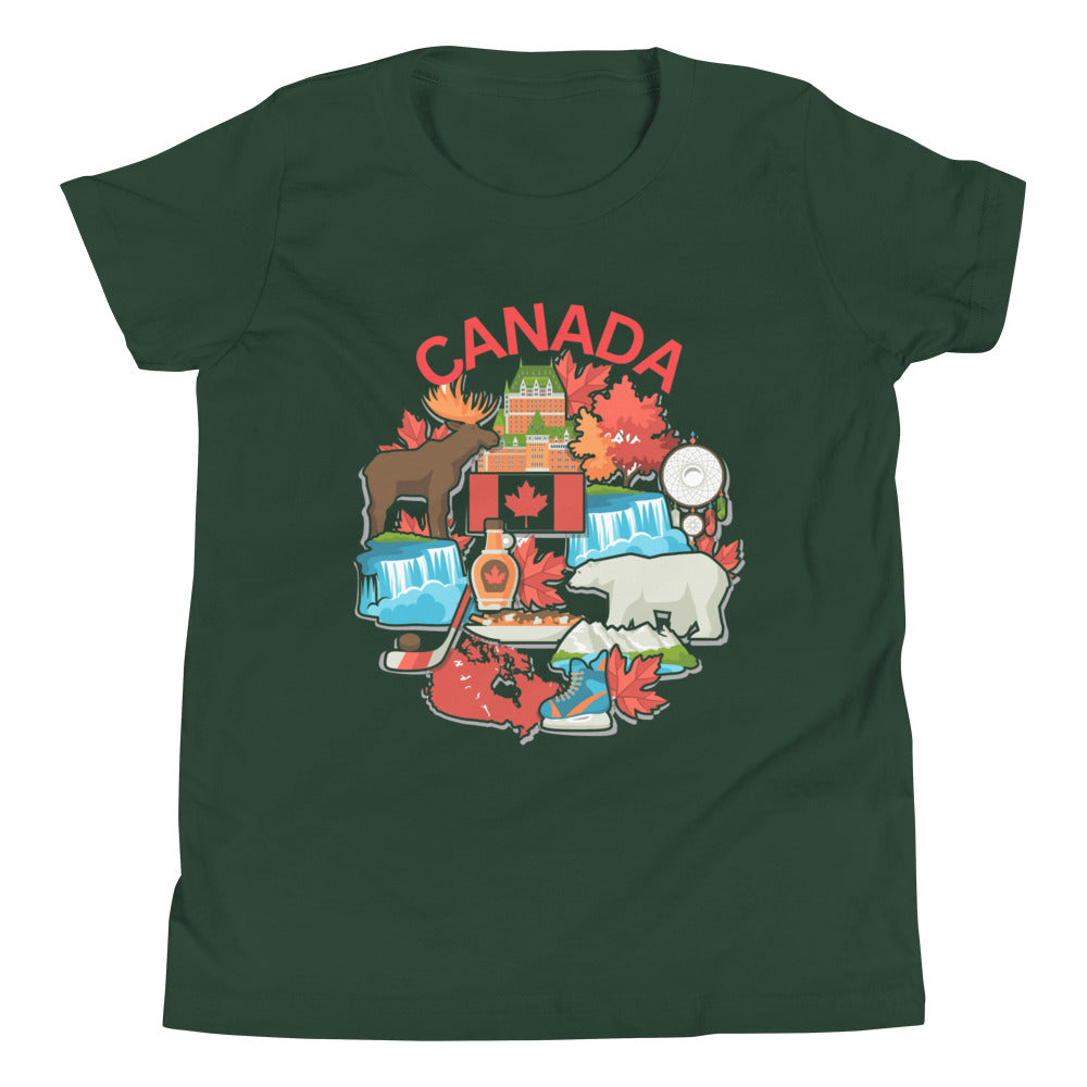 Canada Items Youth Short Sleeve T-Shirt