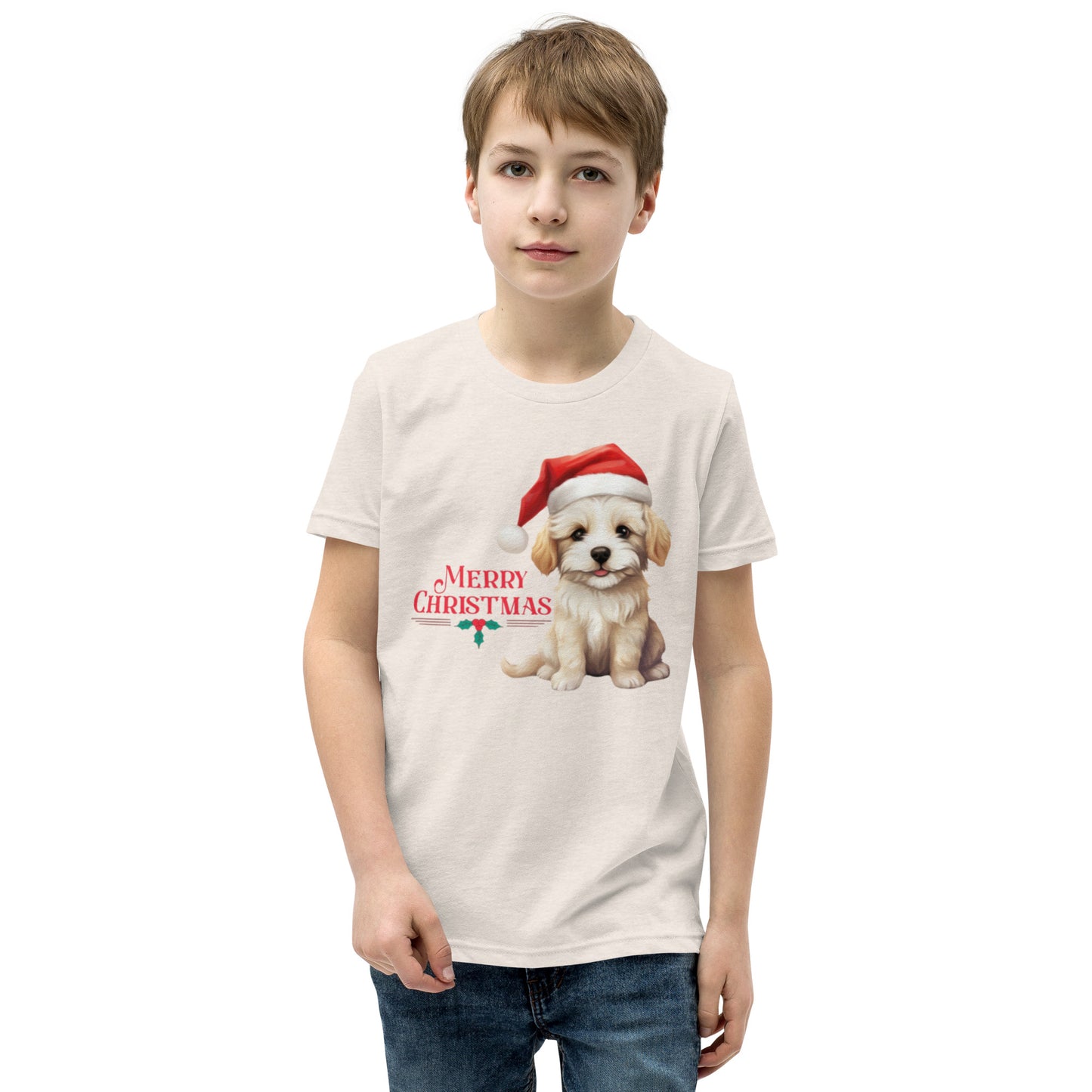 Pup Christmas Youth Short Sleeve T-Shirt