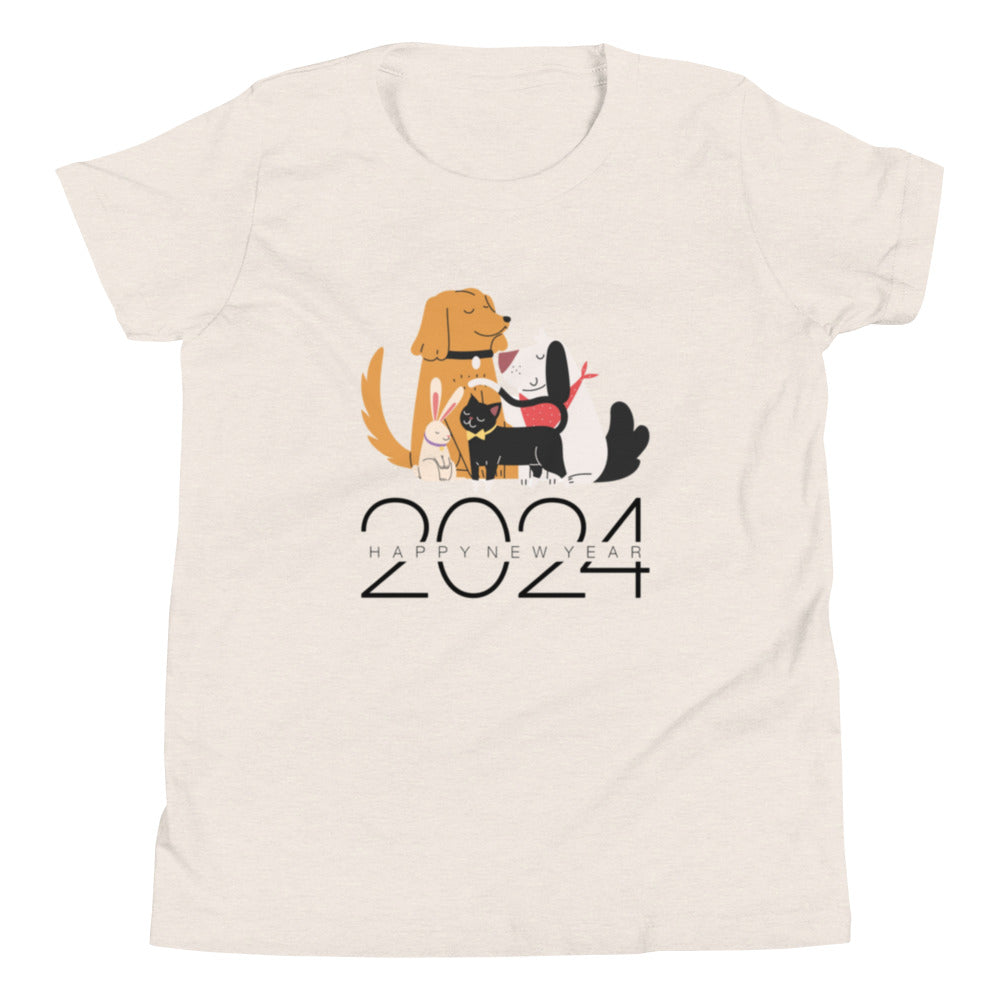 Animal New Year 2024 Youth Short Sleeve T-Shirt
