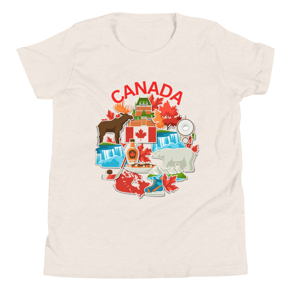 Canada Items Youth Short Sleeve T-Shirt