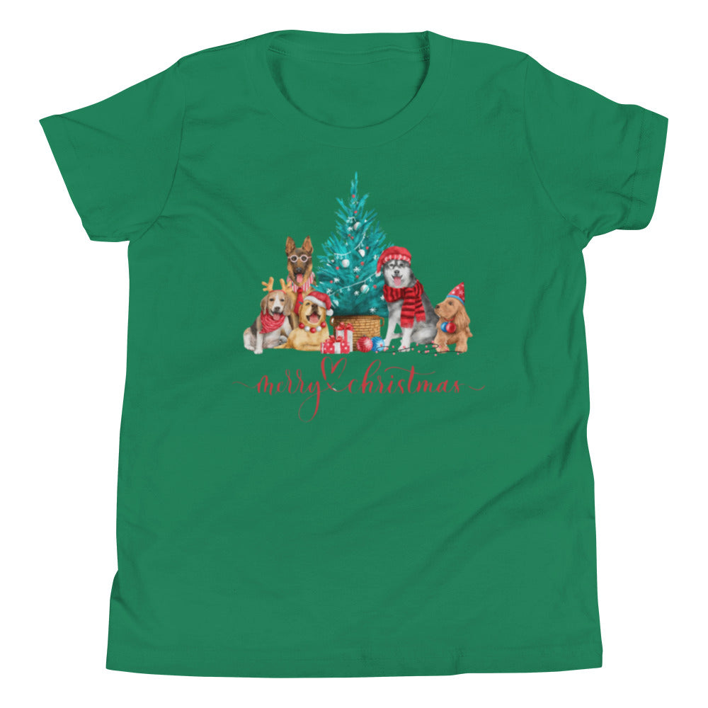 Dog Christmas Youth Short Sleeve T-Shirt