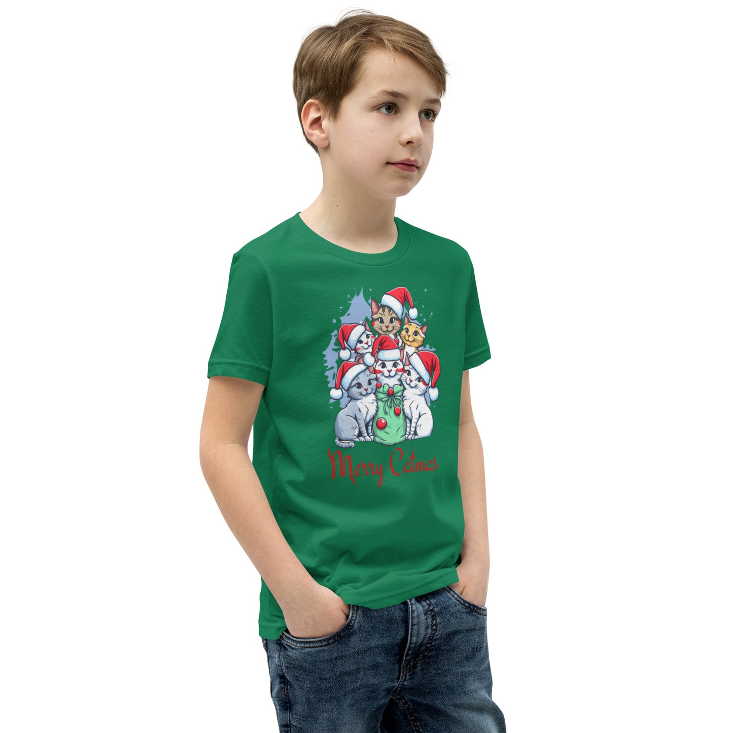 Cat-mas Youth Short Sleeve T-Shirt