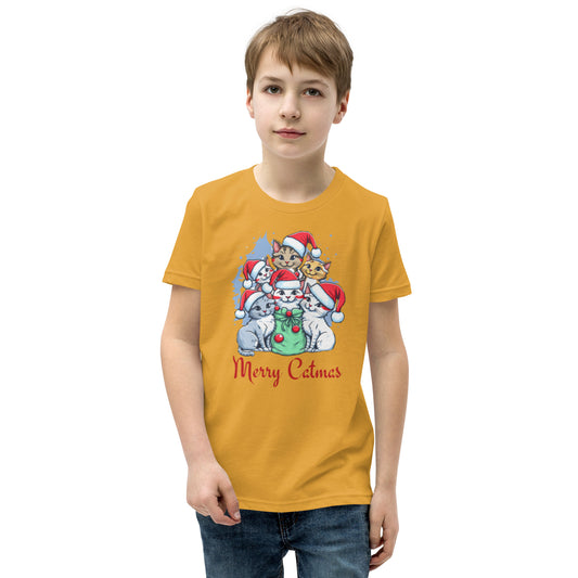 Cat-mas Youth Short Sleeve T-Shirt