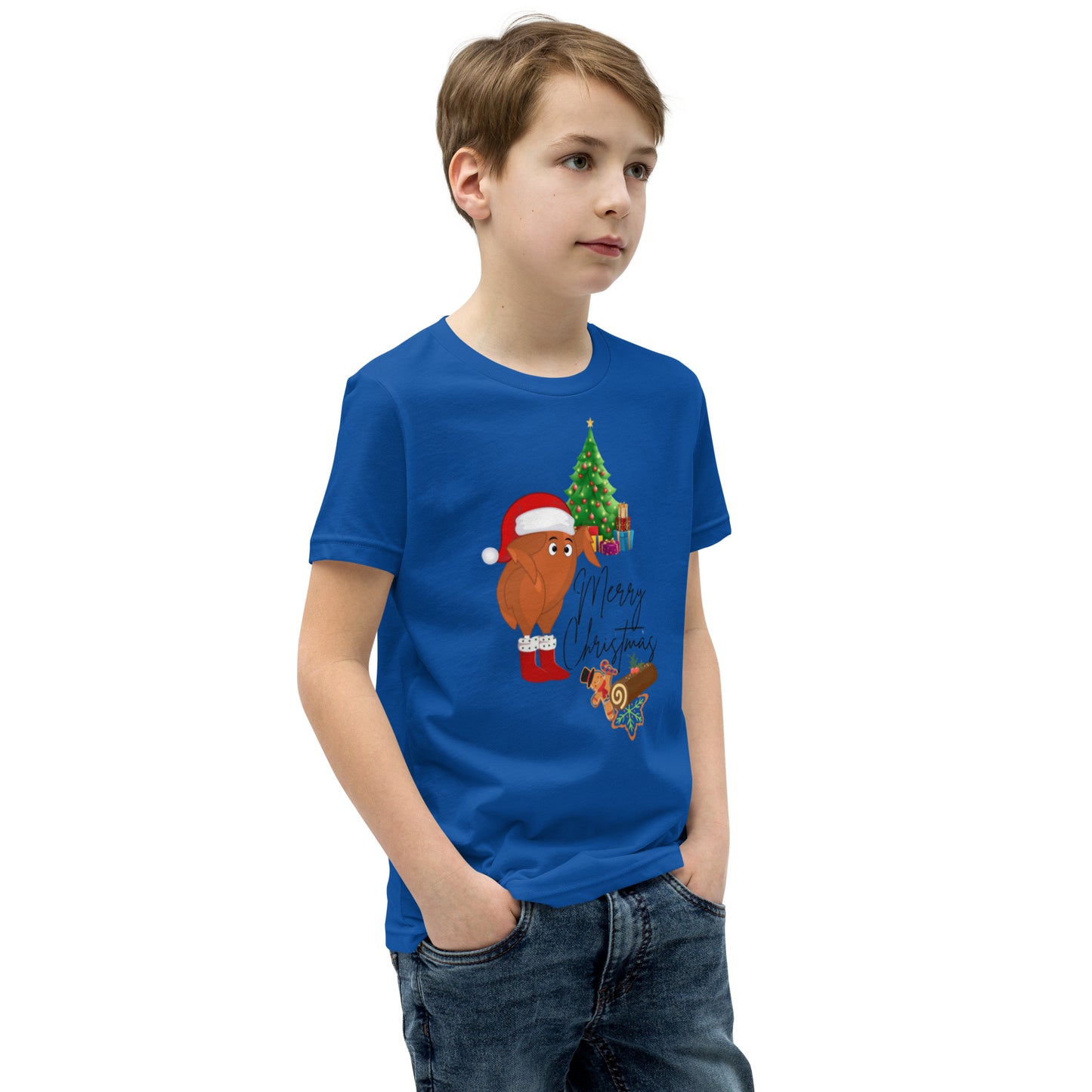 Turkey Christmas Youth Short Sleeve T-Shirt