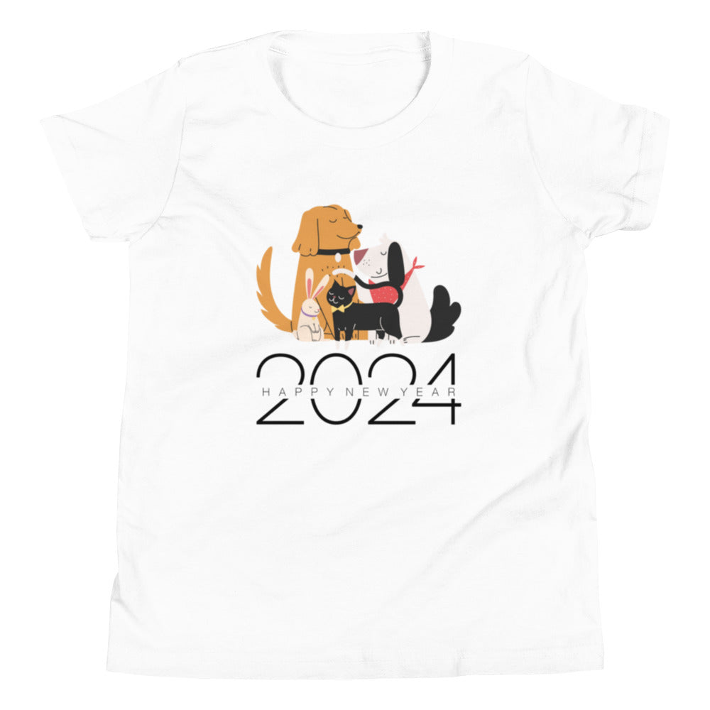 Animal New Year 2024 Youth Short Sleeve T-Shirt
