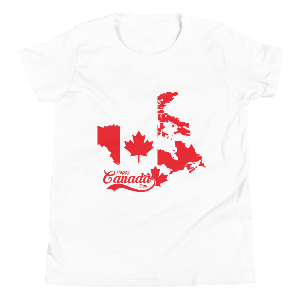 Happy Canada Day Youth Short Sleeve T-Shirt