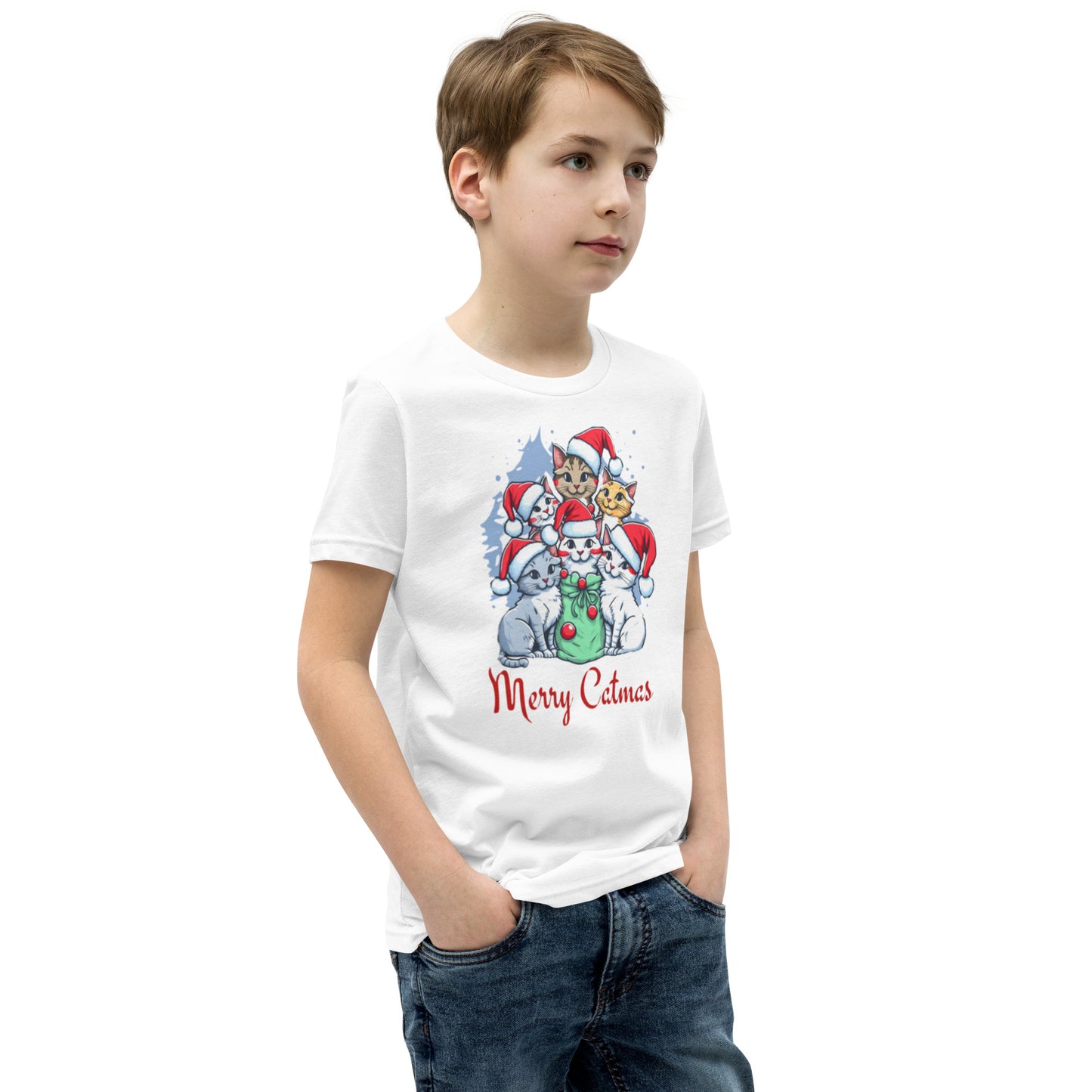 Cat-mas Youth Short Sleeve T-Shirt